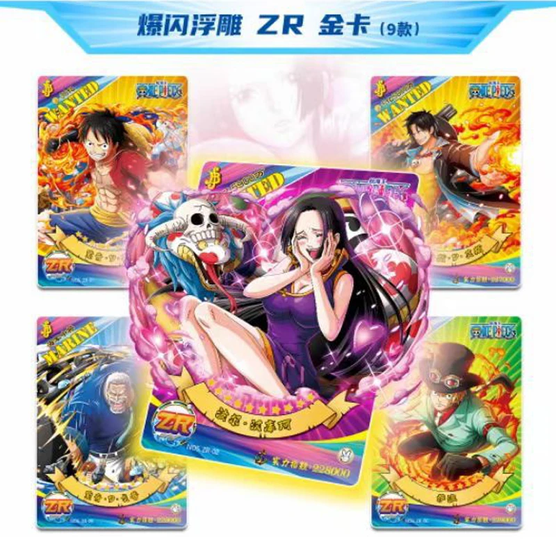 New Original One Piece Card wanted Luffy Zoro Anime Figure Flash SSR Cards Limited Bronzing Deluxe Collectible Edition Cards