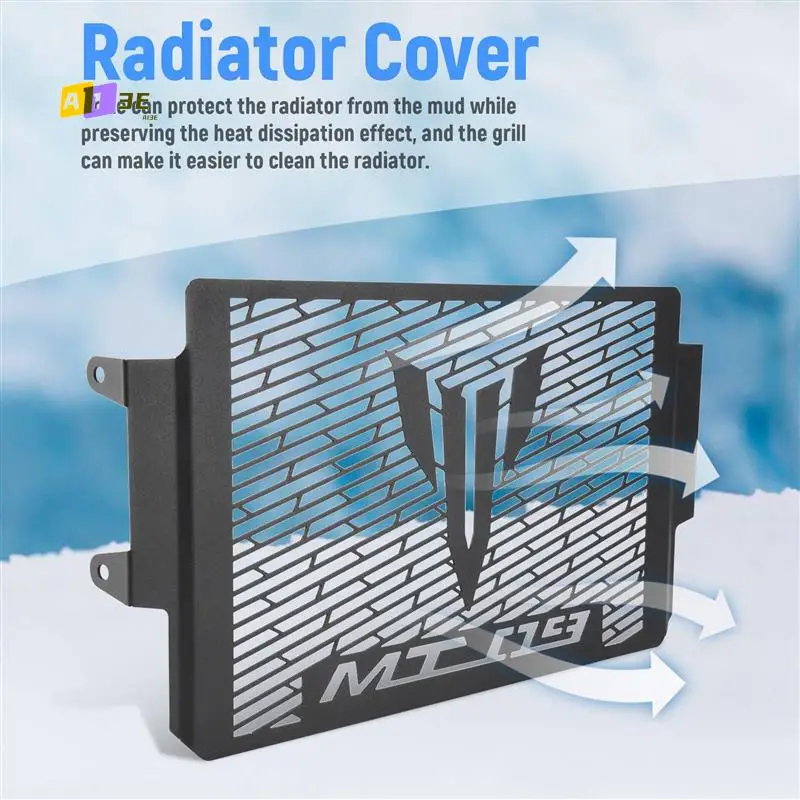 

A03E-Radiator Guard Engine Cooler Grille Cover Protection For YAMAHA MT09 MT-09 2021 2022
