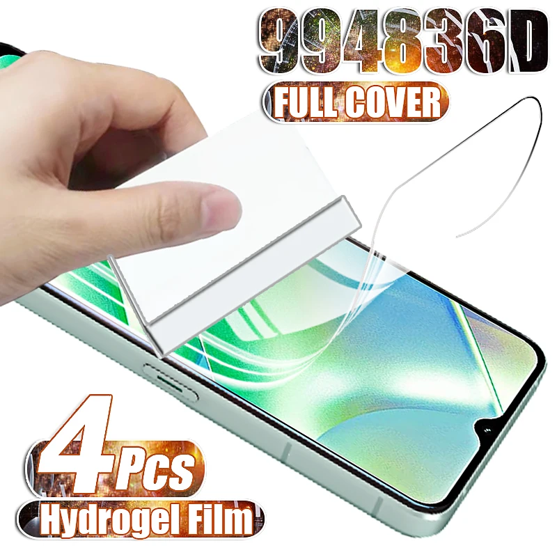 

2/4Pcs Hydrogel film For Vivo Y72 Y76 5G Screen Protector For Vivo Y35 Y16 Y31 Y22 Y20S Y20i Y75 Y12S Y55S Y52S Protection Film