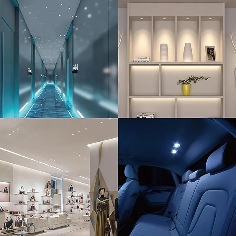 Mini LED Cabinet Lamp Dimmable Recessed Downlight Household Ceiling Indoor Showcase Display Spotlight 1W DC12V