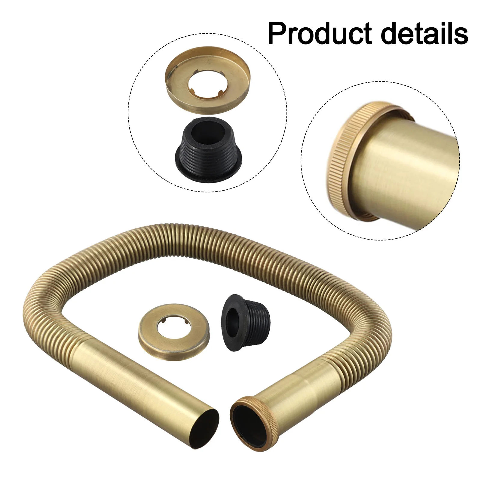 The Nature of This Flexible Brass Hose Siphon Makes It a Smart Choice for Any Standard DN30 Waste System Setup
