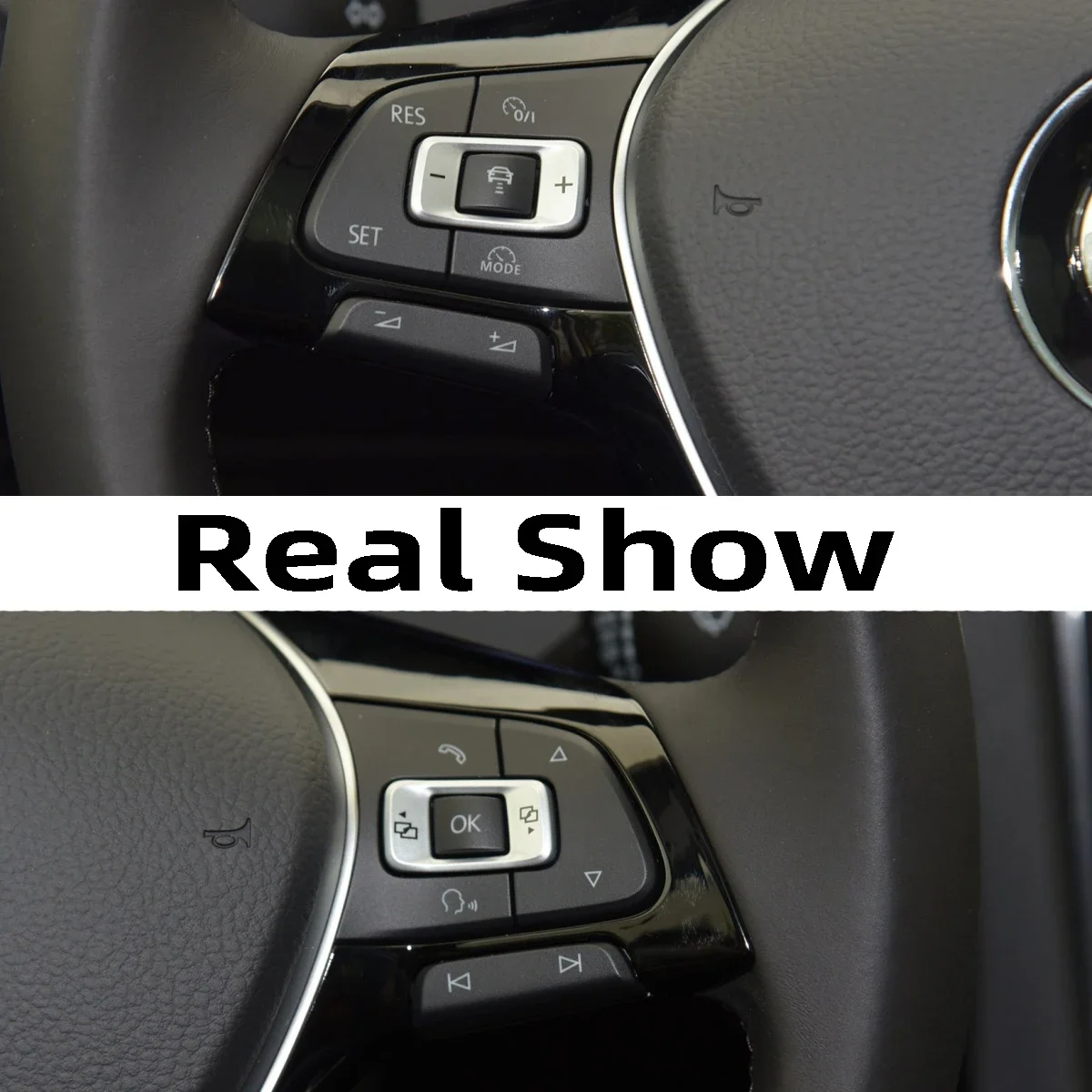 1Pc Steering Wheel Multifunction Switch Button Cover Cap RES SET For VW Golf 7 7.5 VII Sportvan MK7 2013-2021 Tharu 5G0959442