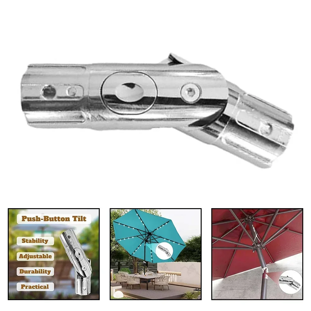 Patio Umbrella Replace PartsGarden Umbrella Button Tilt Adjuster  Aluminum Rod Connection Shade Sail Hardware Umbrella Parts