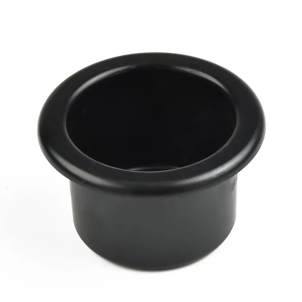 1x Black Car Cup Water Drink Holder Recessed For RV/Car/Marine/Boat/Trailer Plastic Cup Holder Interior Accessories