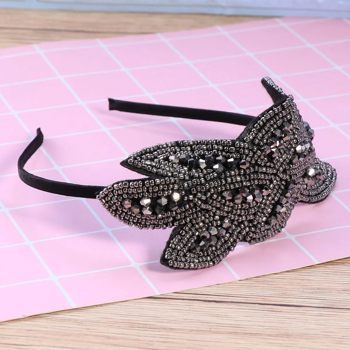 

Crystal Hair Women Accessories Beaded Headband Girls Simple Design Long Lasting Comfortable Accessories Party