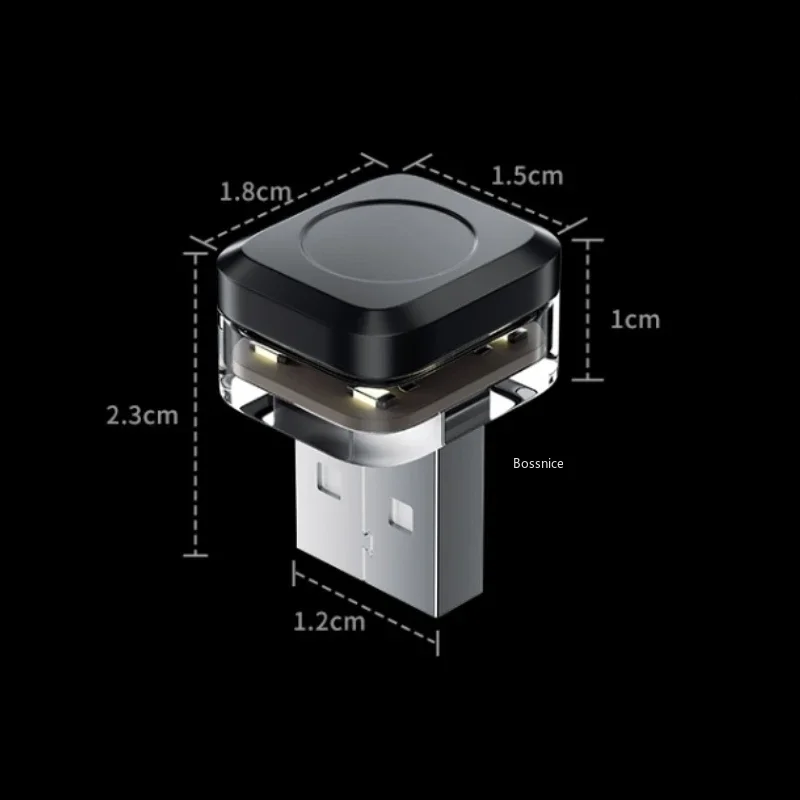 1/2Pcs Universal Car USB Decorative Atmosphere Light Car Atmosphere Light Family LED Night Lamp 2026