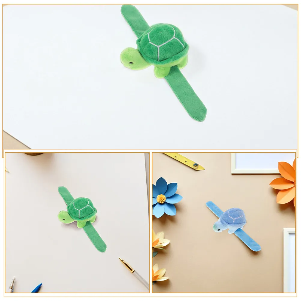 4pcs Cute Turtle Slap Wristbands – Soft, Lightweight & Portable for Parties, Birthdays, Themed Events