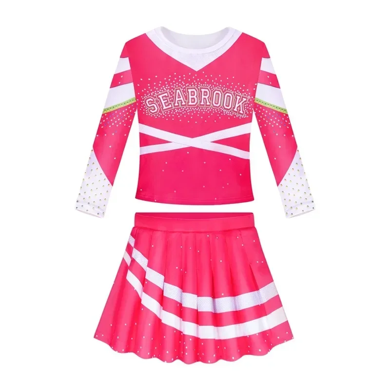 Aldult  Cosplay Cheerleader Halloween Pakaian Addison Pakaian  Karnaval Zombie Kamp Cheer  Pakaian Anak Perempuan