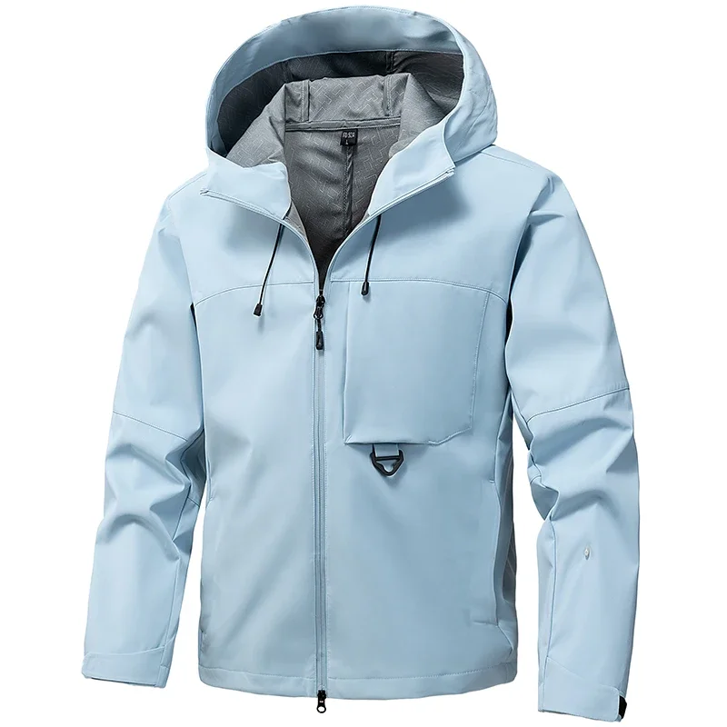 Outdoor Urban Cycling Mountain Climbing Hiking Fishing Skiing Tourism Camping Fashionable Men's Three-layer Waterproof Jacket