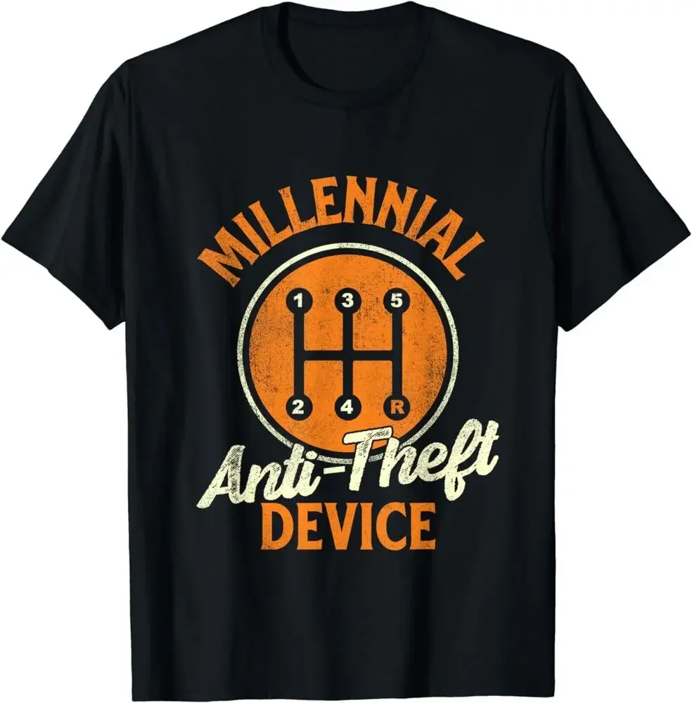 Millennial Anti Theft Device - Car Lover Auto Mechanic T-Shirt S-3XL  Tees High Quality 100%Cotton Short Sleeve