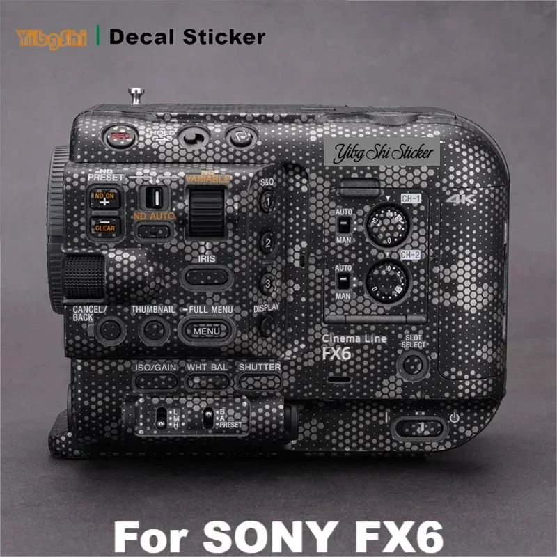 

Для Sony FX6 наклейка на кожу, виниловая пленка, пленка для кинокамеры, видеокамеры, защитная наклейка для тела, защитное пальто ILME-FX6VK ILME-FX6 FX6VK