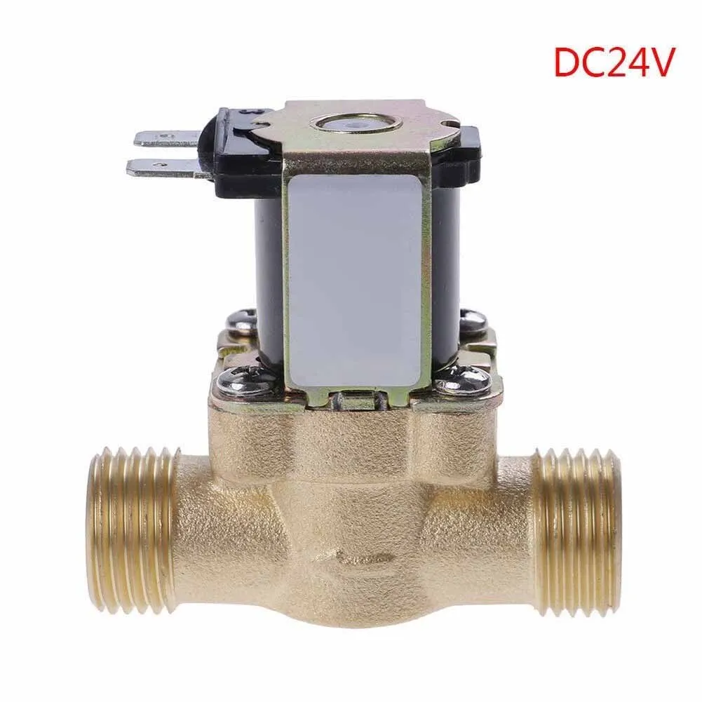 4-Way Copper Solenoid Valve Featuring Thermostatic Core for Continuous Inlet Compensation in Solar Water Heating Installations