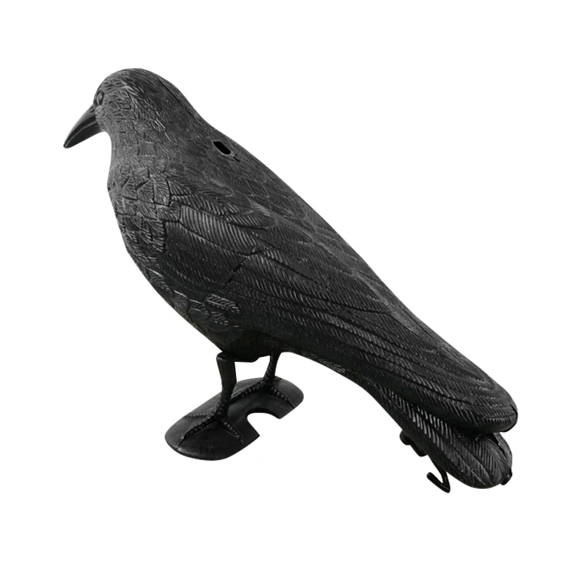

Реалистичная имитация вороны для охоты – приманка-обманка из прочного полиэтилена для декора сада и улицы, реалистичный декоративный элемент в виде птицы