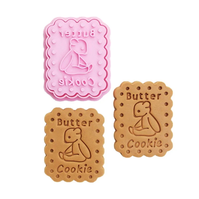 3d niedliche Bären butter plätzchen präge form Cartoon Tier fondant Aus stecher Butter muster Keksform Küche Backwerk zeuge