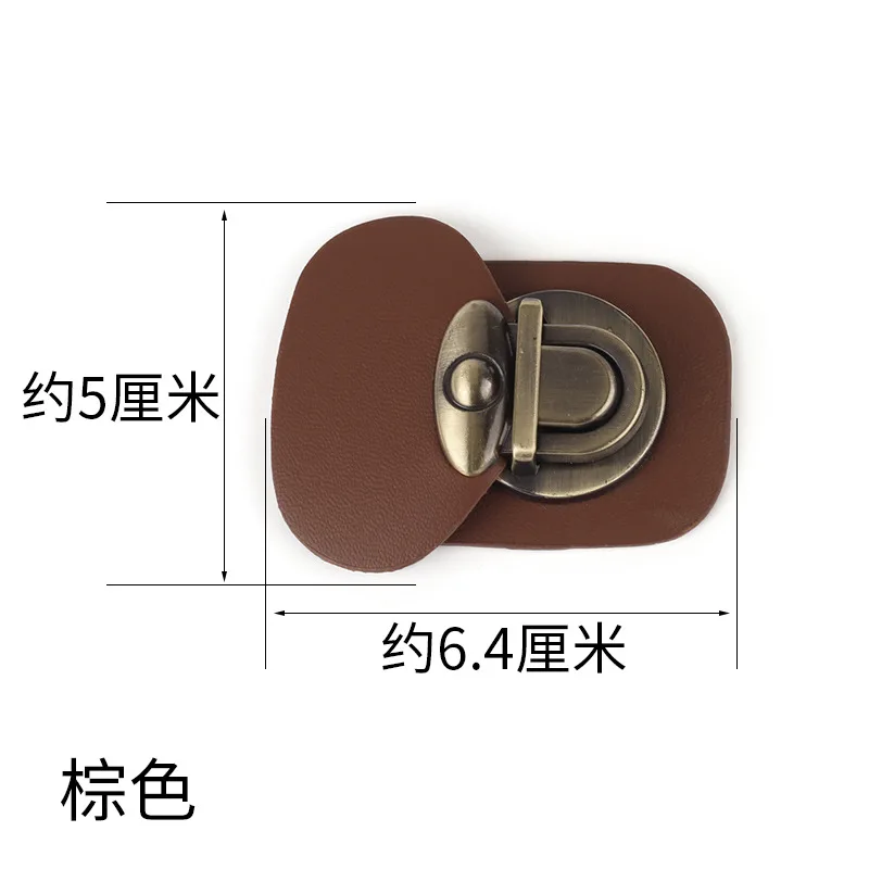 3 Stück PU-Leder Metall Druckknopf Schnalle für Kleidung Schuhe Pelzmantel Manschettenknöpfe Tasche Dekoratives Nähzubehör – Detail 8