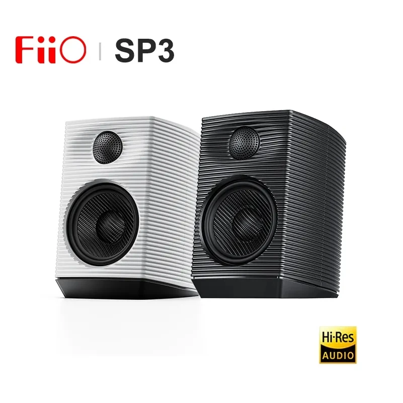 FiiO SP3 / SP3 BT High Fidelity Active Desktop Speakers 30*2/10W*2 3.5-inch Carbon Fiber Midwoofer Power Output