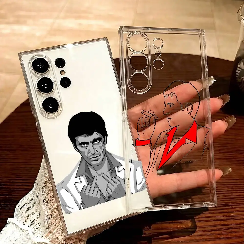 

The Second M-Michael Corleone God-Father Phone Case For Samsung S25,S24,S21,S22,S23,S20,Ultra,Plus,lite,fe,5G Transparent Cover