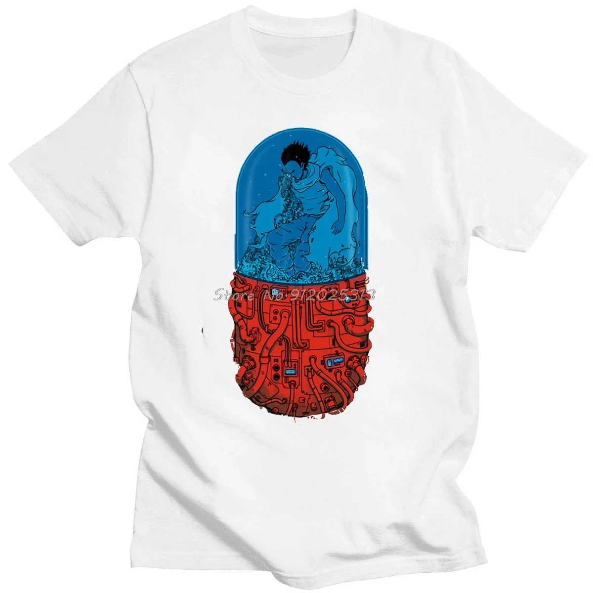 Men Hip Hop Retro T Shirt Male Tees Summer Fashion Casual Tshirt Harajuku Creativity Japanese Anime Akira Cotton T-shirt funny