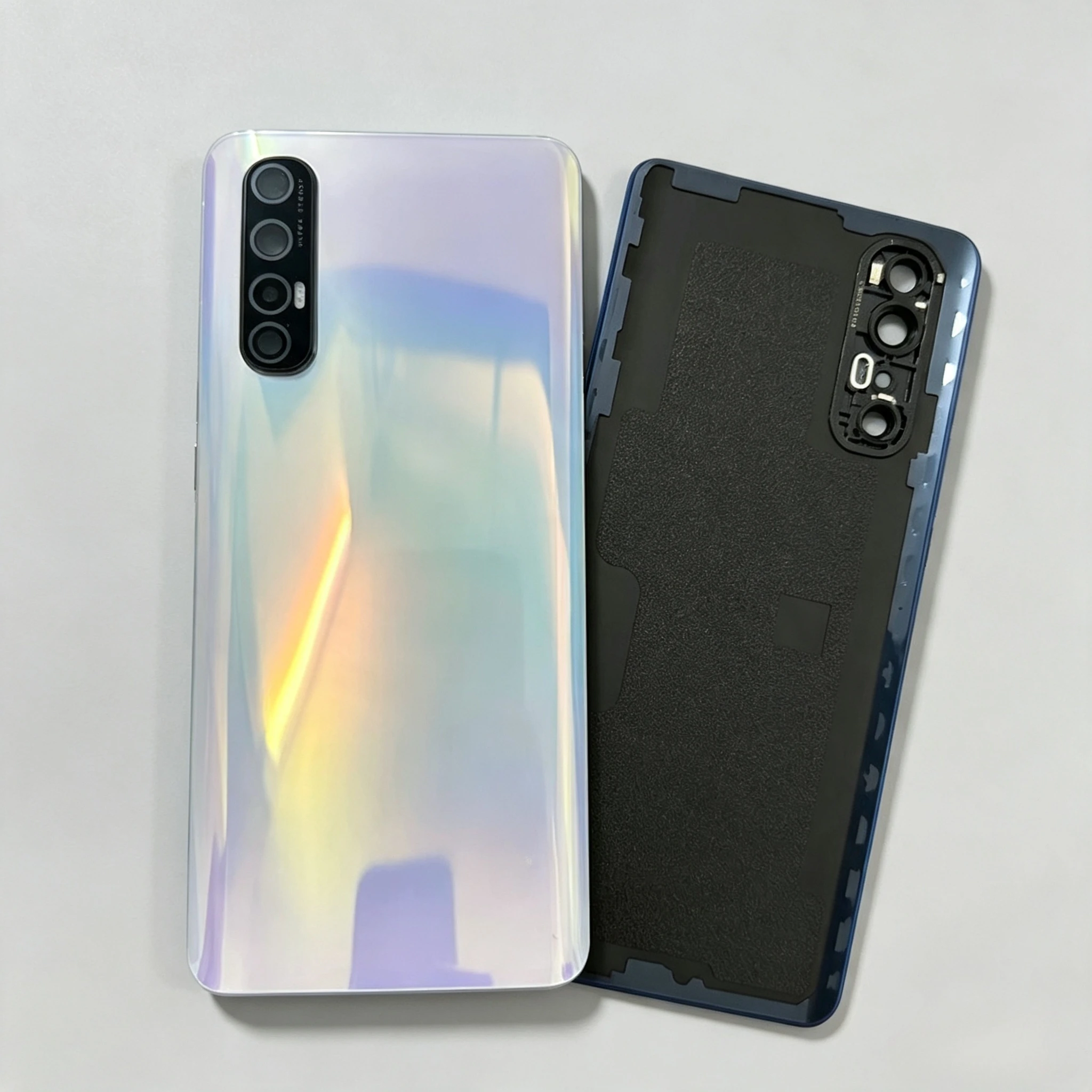 バッテリードアカバーバック-oppo-reno3-pro-リアガラスハウジングバックバッテリーカバートップカバー