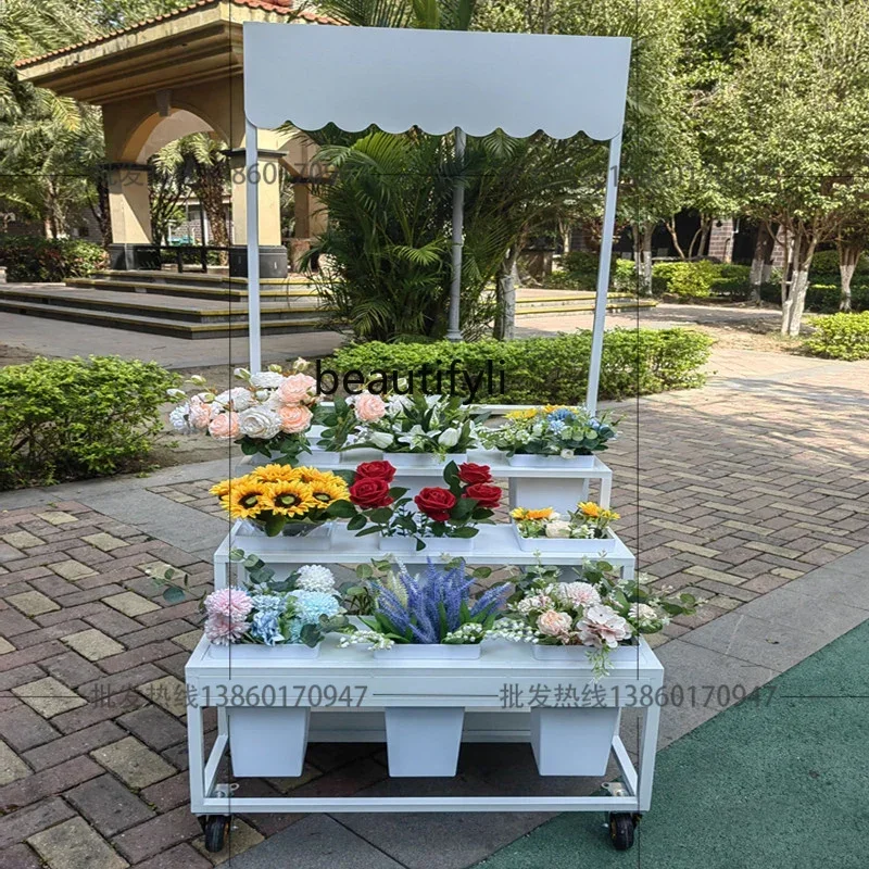 

Z189 Стенд у входе цветочного магазина Ведро для цветов для пробуждения Мобильная лестница Ведро для цветов для пробуждения Продам поплавок