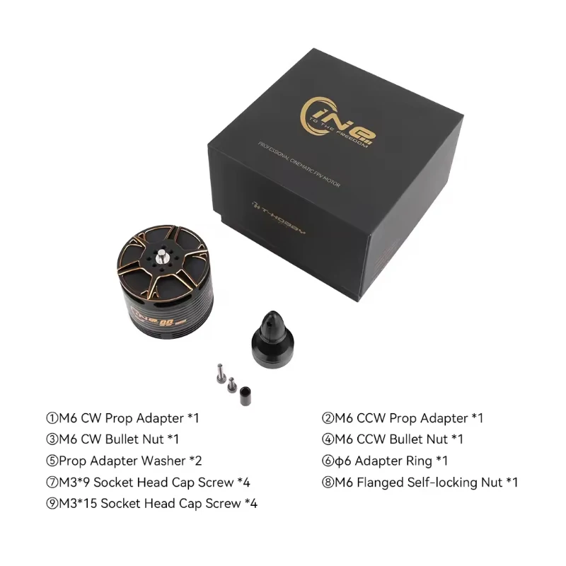 محرك T-HOBBY Cine99 350KV قطر عمود 4 مم لقطات سينمائية ديناميكية تتبع عالية السرعة