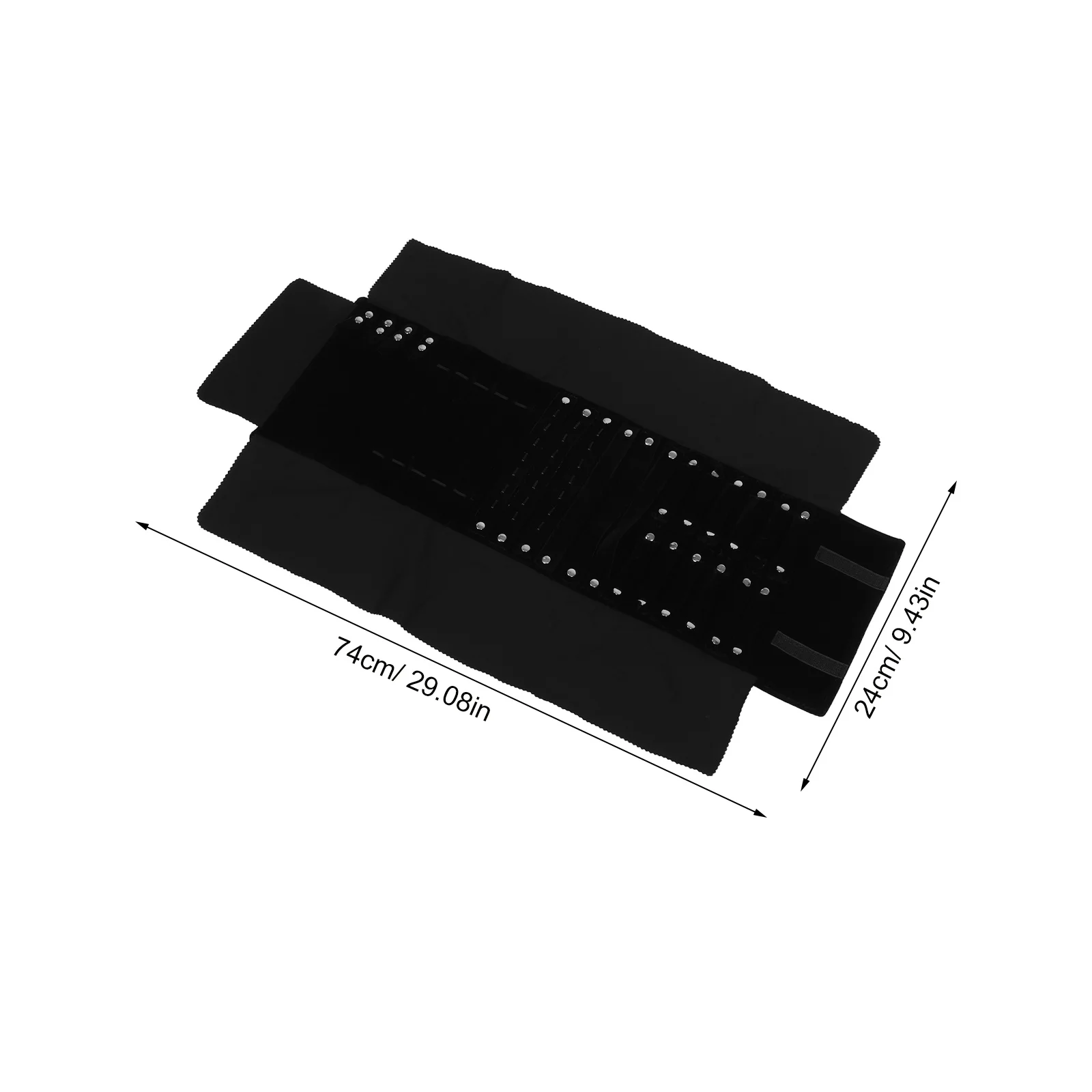 منظم حقيبة السفر للمجوهرات، لفة حماية ناعمة، تخطيط متعدد الشبكة للإكسسوارات والقلائد والخواتم والأقراط والساعات المحمولة #3