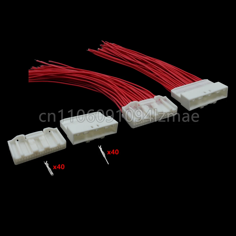 40 Pin Automotive Navigation Screen CD Multimedia Host Wire Harness Plug Connector For Toyota Nissan 1674312-1 1318389-1
