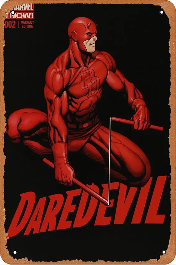 1PCS,Daredevil Issue 2 Comic Book Poster Home Bar Pub Garage Decor Gifts Home Wall Art Decoration  Vintage Metal Tin Sign Re