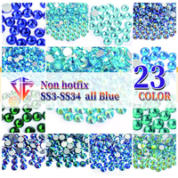 Glitter Non Hotfix Rhinestones стразы Strass Nails Crystals Nail Accessories Diamond 네일파츠 For vestidos فستان Nail Charms Dress
