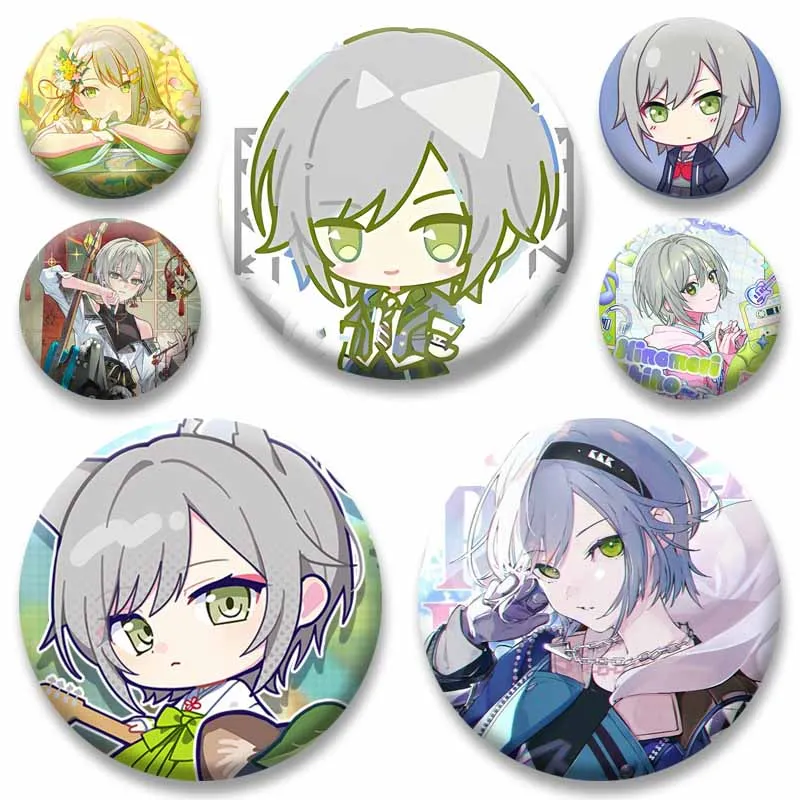 Project SEKAI Anime Leo/Need Hinomori Shiho Badge Cartoon Role Playing Brooch Game Figure Lapel Pins for Bag Clothes Ornaments
