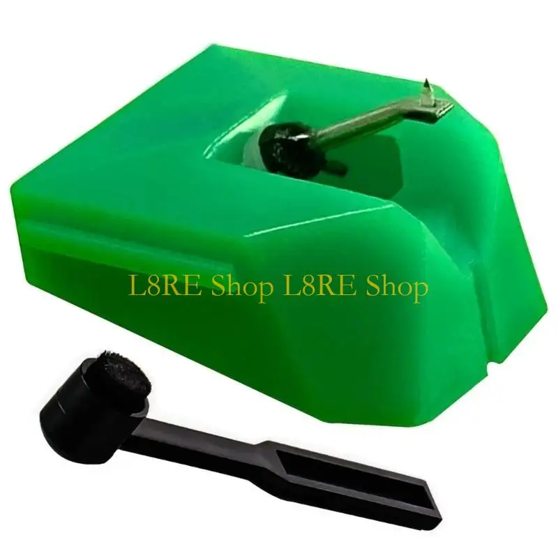 L8RE Diamond Tip Phonograph Needle Record Player Needle with Brush for Phonograph