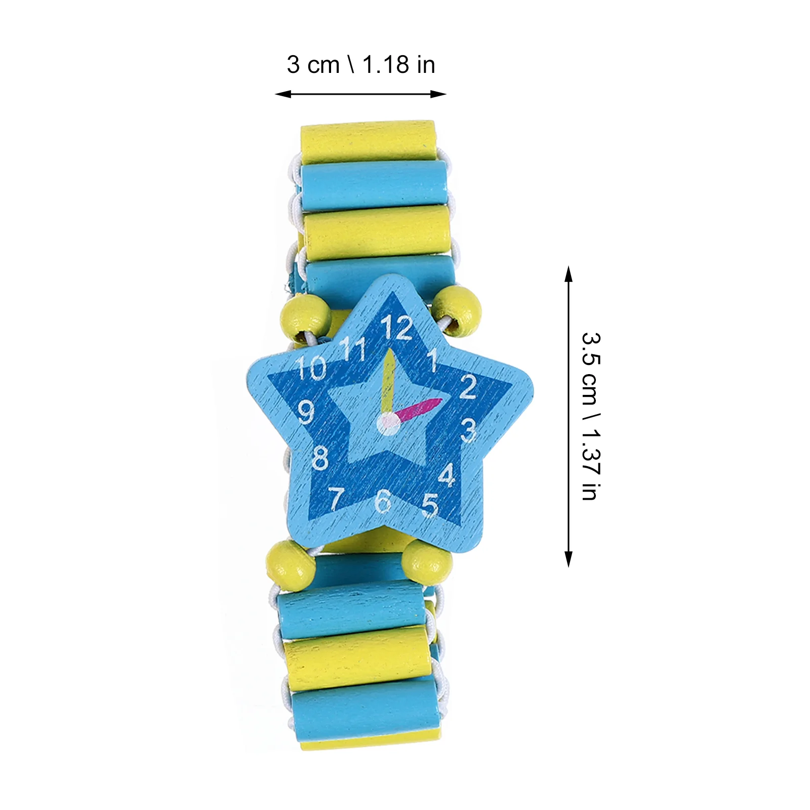 3-delige cartoon ristwatches slimme houten polshorloges simulatie kinderen smartwatch peuter