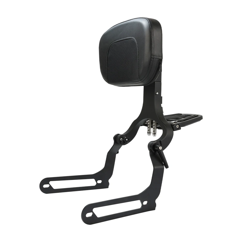 Multi-Purpose Driver Passenger Backrest Rider Sissy Bar Luggage Rack Mount Kit Fits For Harley Fat Bob FXFB 114 FXFBS 2018-2023