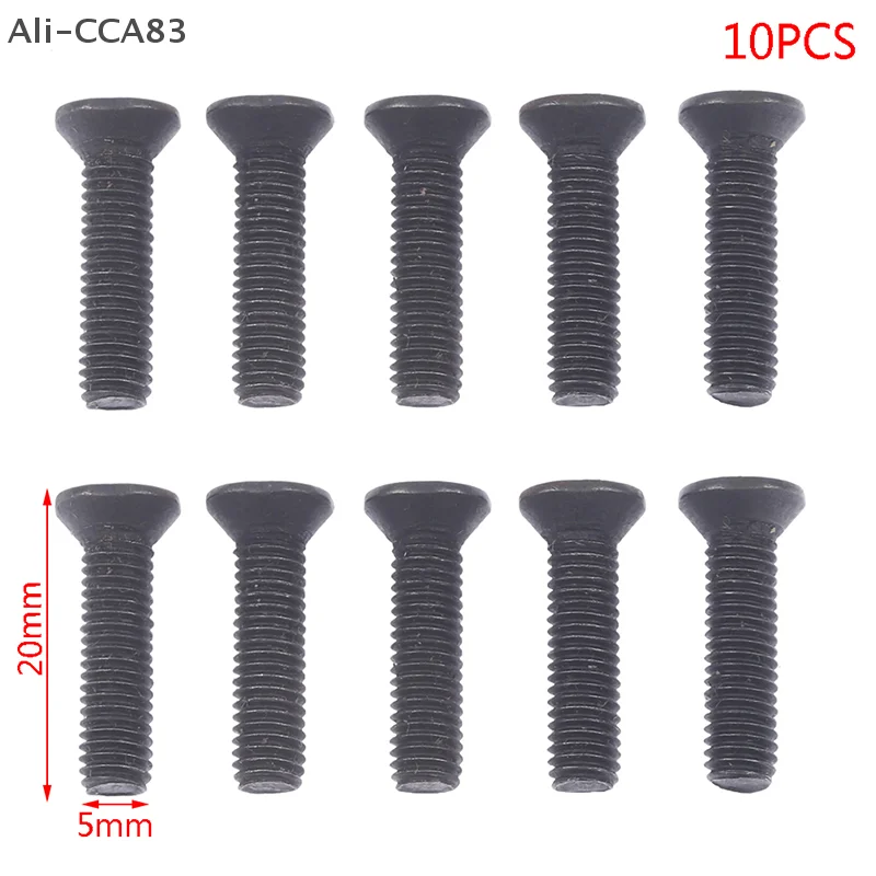 

CCA83-10Pcs/set Fixing Screw M5*20 M6*22 Left Hand Thread for 1/''UNF 3/8''UNF Drill Chuck Shank Adapter Screw