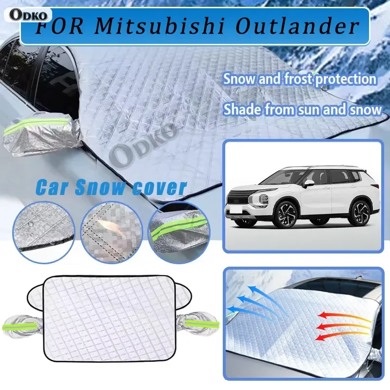 Thickened Car Now Sunshade Windshield Cover With 5/9 Magnets UV Protection Anti Snowboard Sunlight For Mitsubishi Outlander