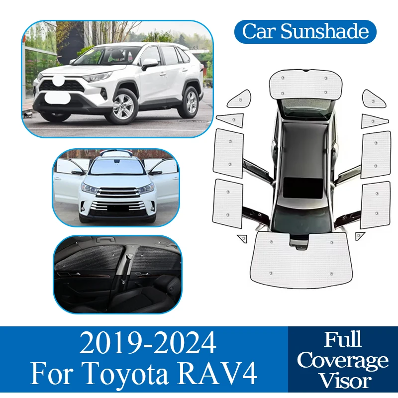

For Toyota RAV4 AX50 2019 2020 2021~2024 Car Anti-UV Window Sunshade Coverage Sunshade Cover Protection Board Car Accessories