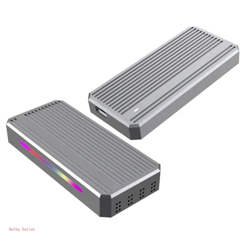 Aluminum NVMe SSD Enclosure 40Gbps Fast Data Transfer TypeC 2280-2230 HDD Case