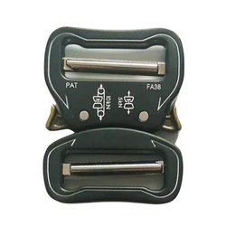Dual Einstellbare No-Sew Taktische Gürtel Schnalle Quick Release Für Breite 38mm Strap Männer Gepäck Kleidung Gurtband Clip schwarz Schnallen