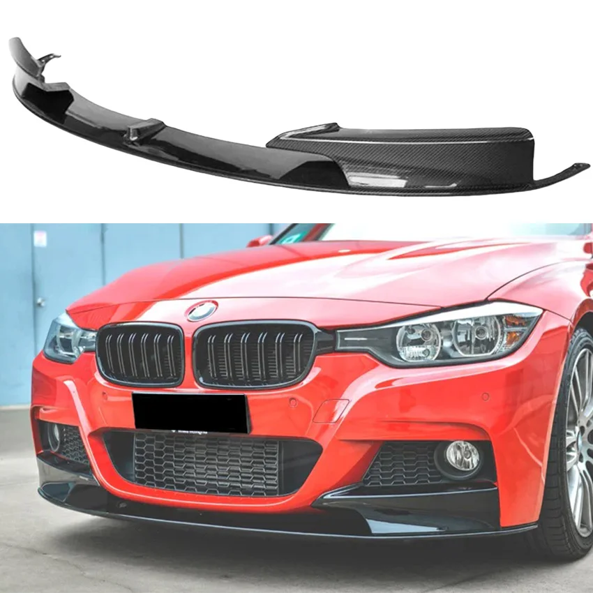 

2PCS 2013 To 2018 For BMW 3 Series F30 F31 328i 330i 335i 340i 320d 330d MP Style Front Spoiler Bumper Lip Splitter Diffuser ABS