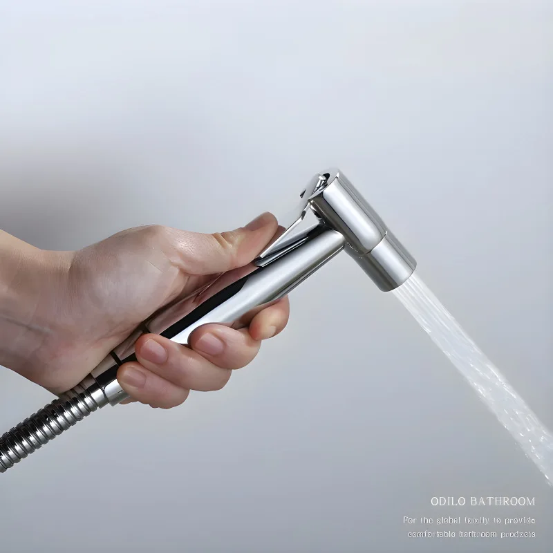 بخاخ بيديت محمول من الفولاذ المقاوم للصدأ، لمسة نهائية حديثة من الكروم، ضمان لمدة 3 سنوات، ملحقات مرحاض الحمام #3