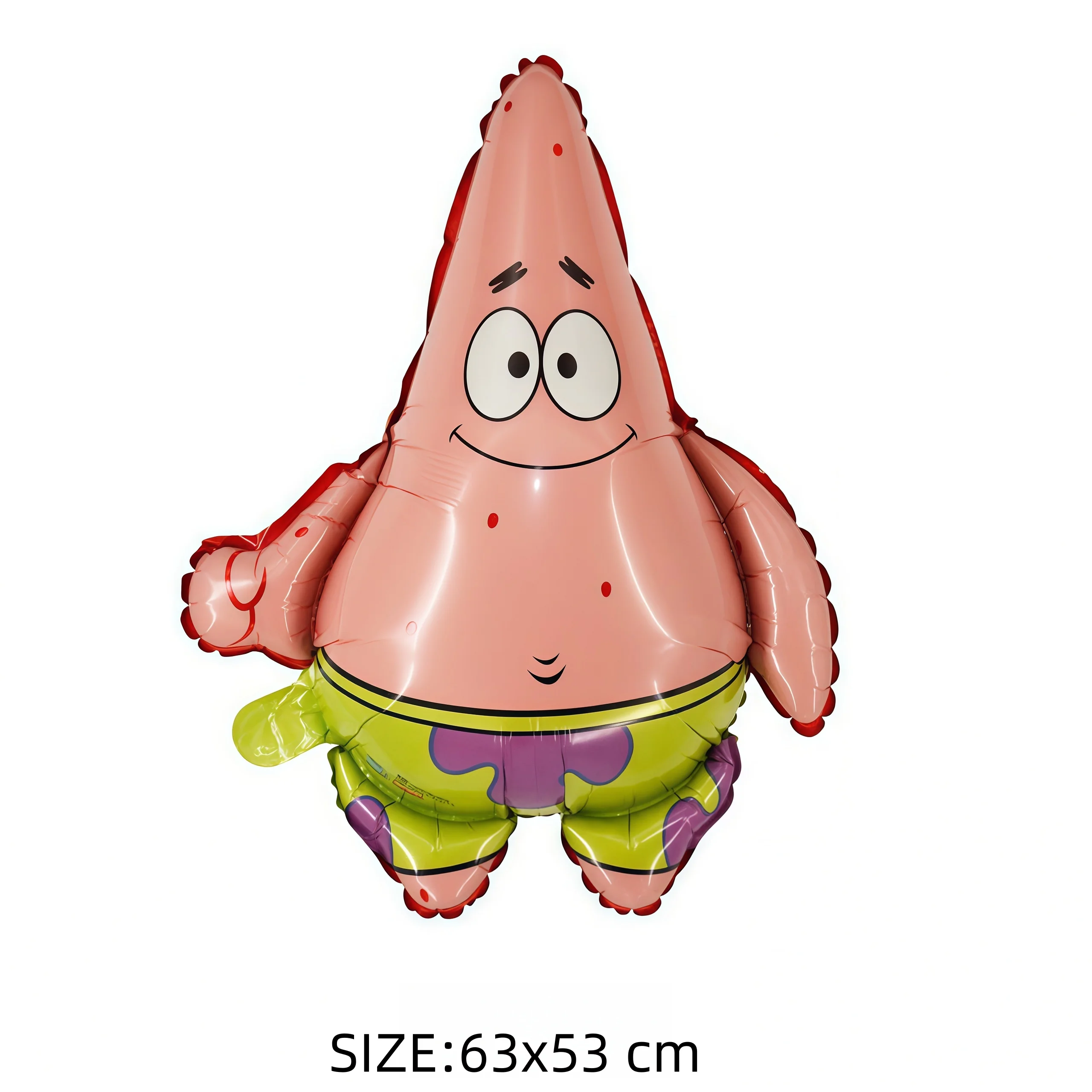 3/6/7Pcs SpongeBob SquarePants & Patrick Star Foil Balloons Set With Cake Topper Happy Birthday Banner Kids Birthday Party Decor view 5