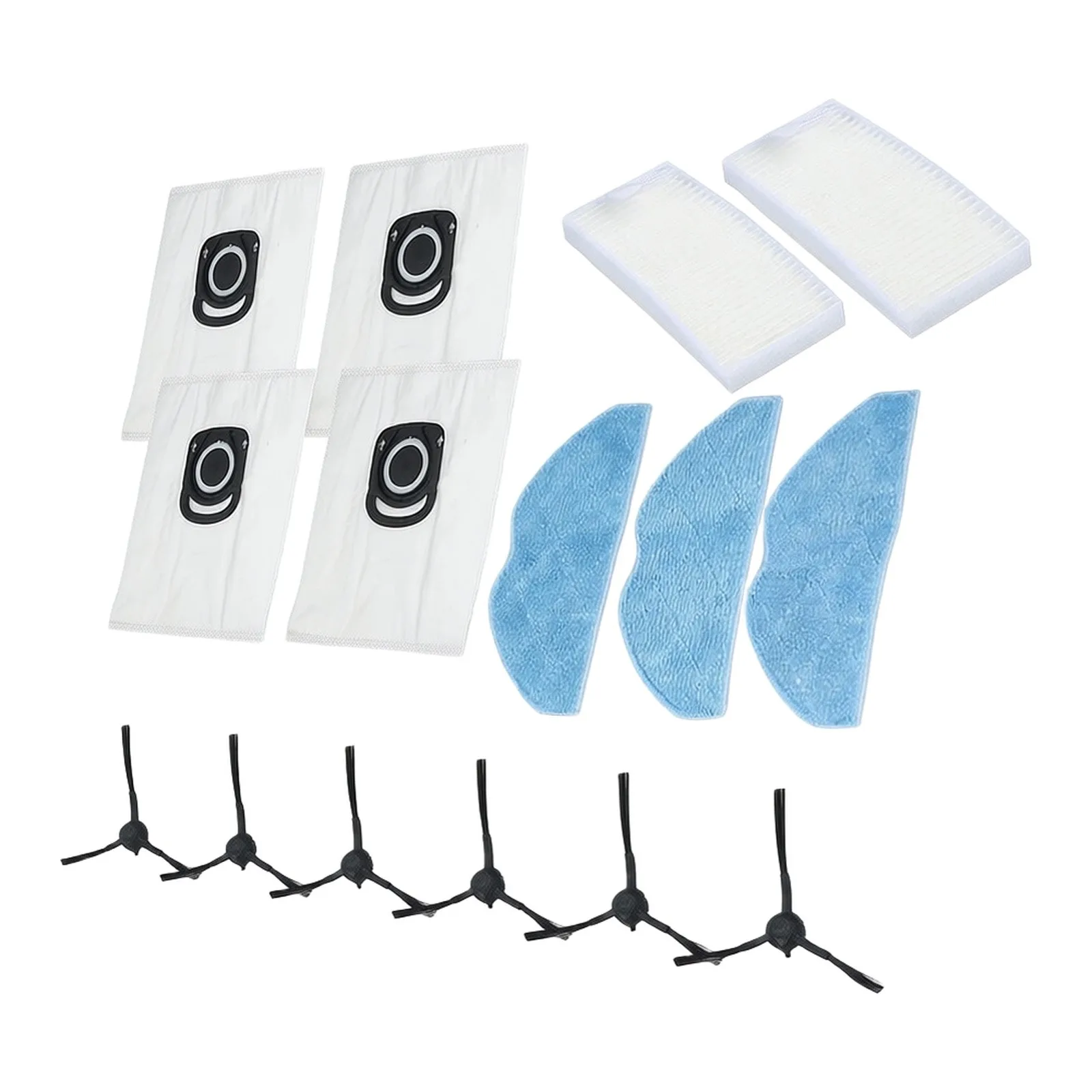 High Performance for Cleaning Kit Side Brush Filter Mop Cloth and Dust Bags for Tefal For Xplorer Serie 75 RG8597W
