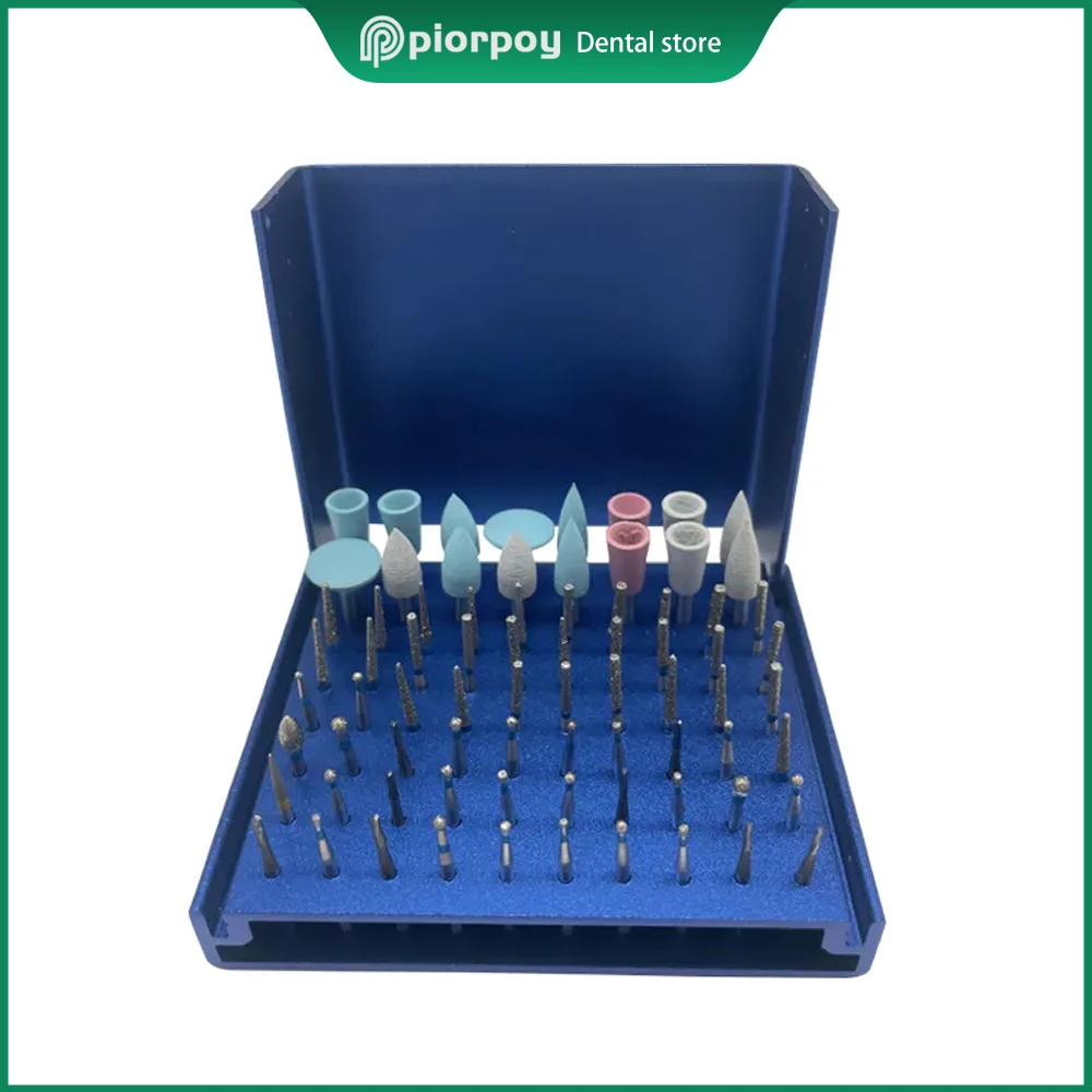 

PIORPOY Dental 76 Holes Bur Holder Disinfection Stand Dentistry Block Organizers Box Autoclave Odontologia Sterilizer Case