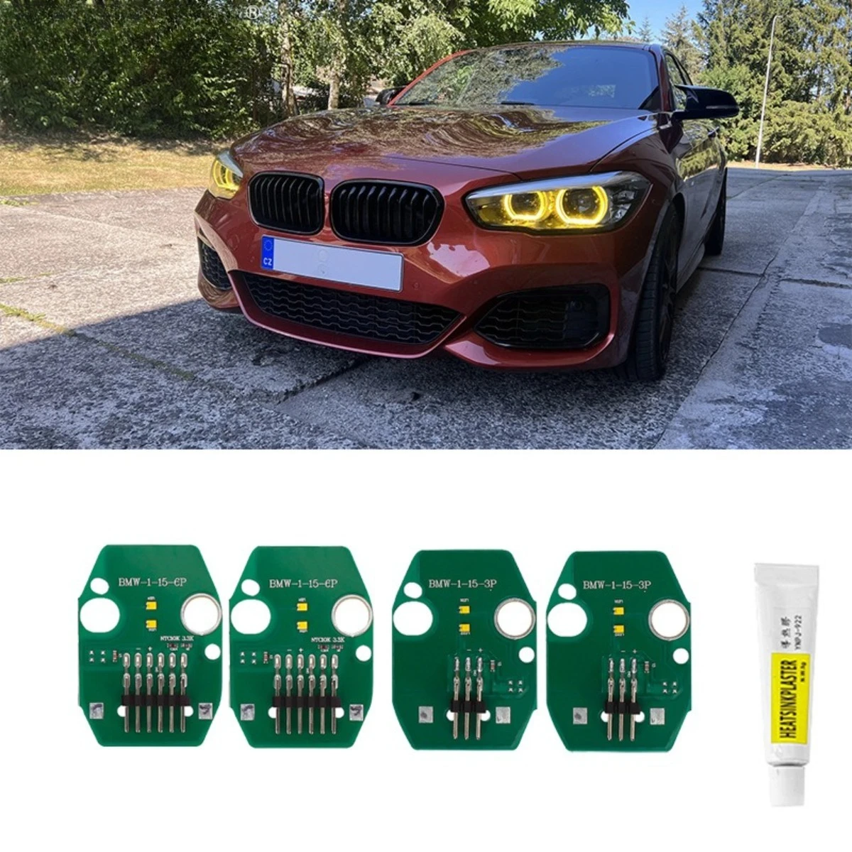 

For BMW 1 Series F20 F21 M135 M140 125 120 118 2015-2019 Golden Eye Daytime Running Light Chip Modification