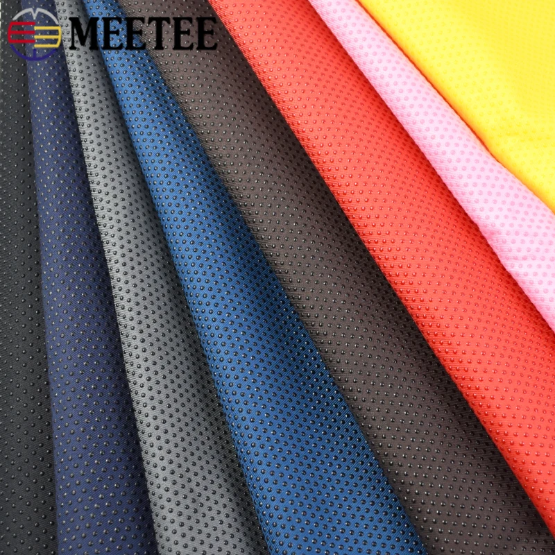 Meetee 50/100cmx150cm Anti-Slip Fabric Rubber Dots Non-slip Cloth Children Dancing Shoes Sofa Cover Carpet Sewing Accessories