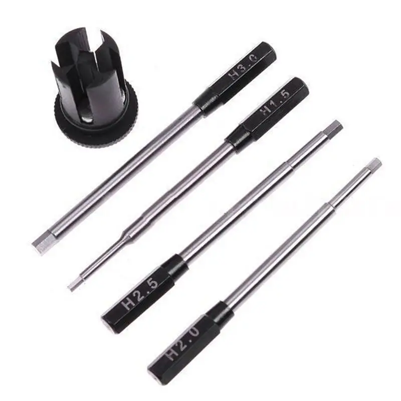 RALCA-10X 4 In 1 Hexagon Head Hex Screw Driver Tools Set 1.5-3Mm Fr RC Helicopter Car