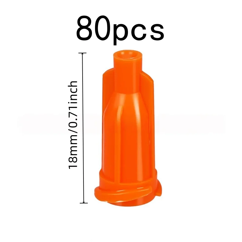 80 pcs Needle Hub Sealing Caps Durable Plastic Material, designed for Glue Bottle Sealing, Universal Tight Fit