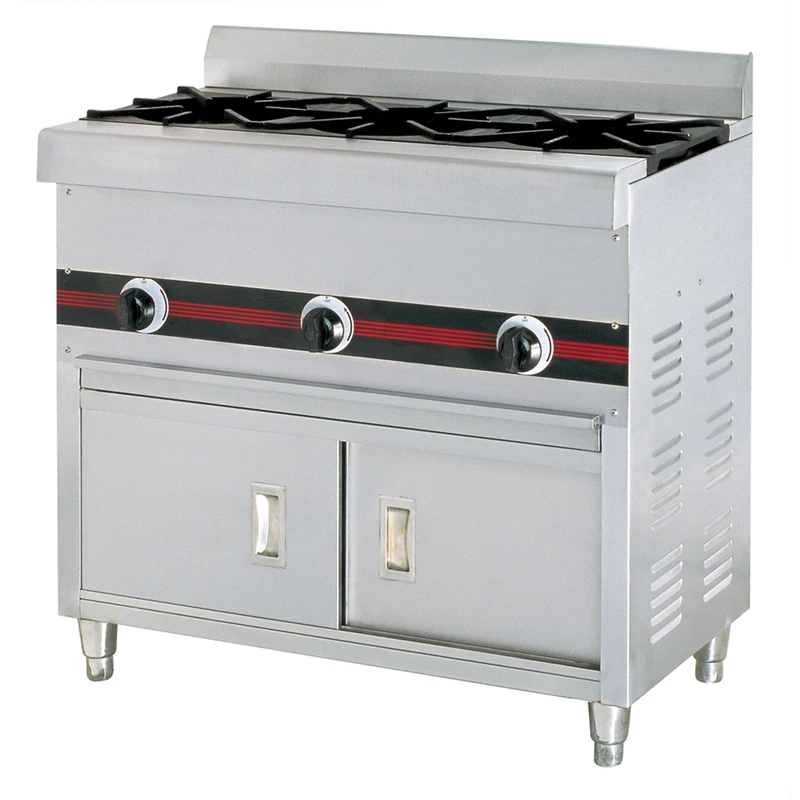 Gas Stove 3 Burner 10x3 Jets / Restaurant 3 Burner Gas Cooker