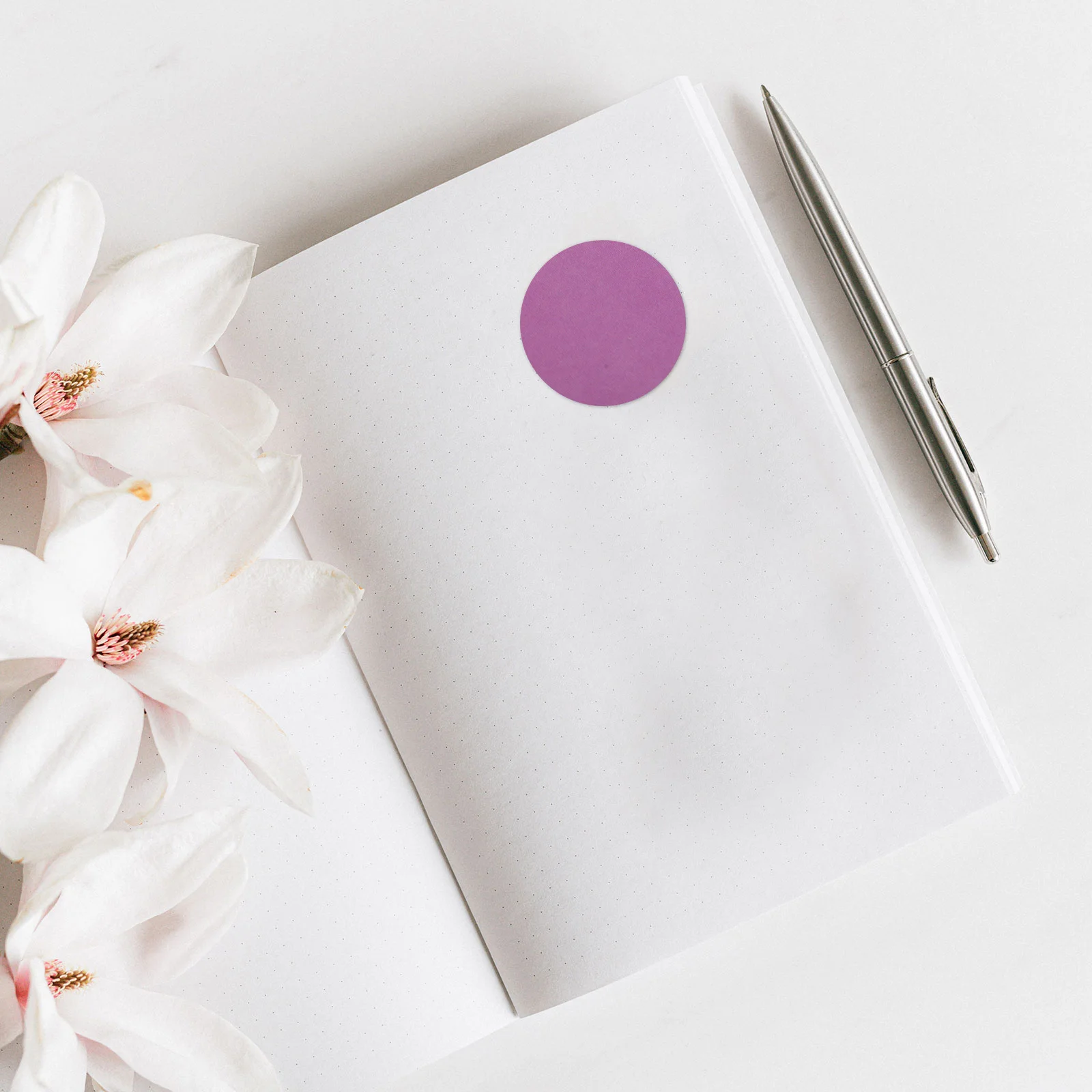 

2 Rolls Colored Round Sticker Labels Easy Remove Seal Stickers for Creative Diary Craft Scrapbook Decorative Gift Stickers