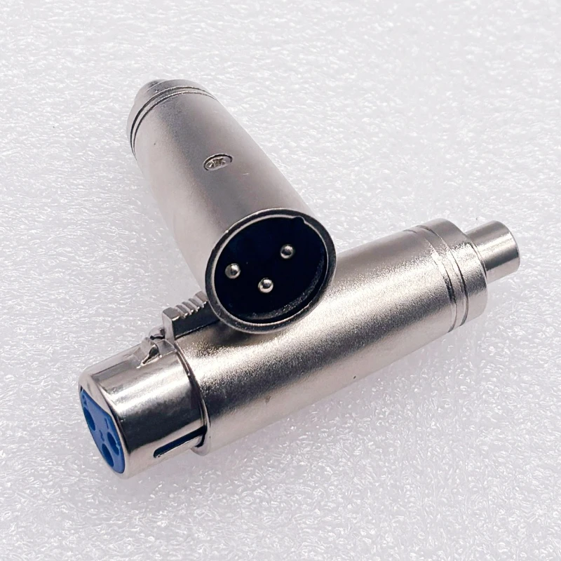Pure copper Lotus RCA female to Kanon male female head power amplifier AV audio & video adapter Lotus card transfer faucet